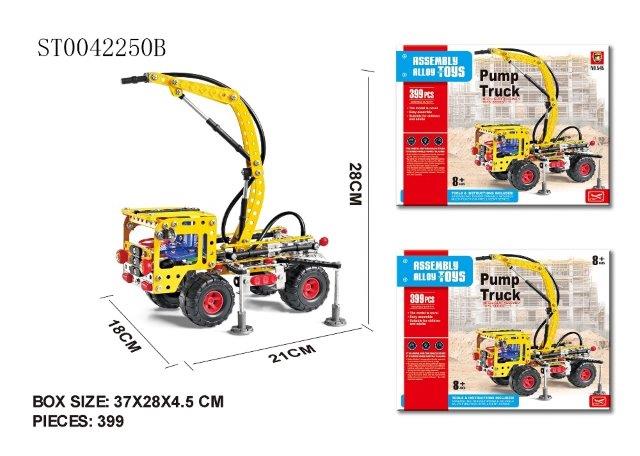 Assembly Alloy Pump Truck – 399 PCS Construction Set
