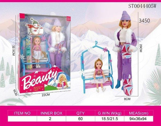 beauty girl doll , beauty girl child, mini swing