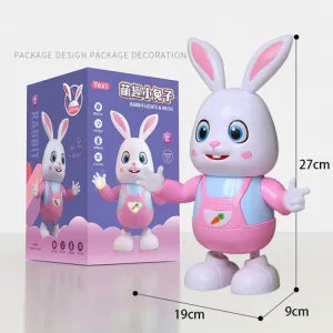Robot Rabbit Walking Dancing Sing Electronic Bunny Music Robotic Animal With LED Cute Electric Pet Toy