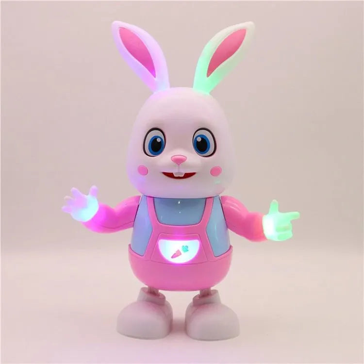 Robot Rabbit Walking Dancing Sing Electronic Bunny Music Robotic Animal With LED Cute Electric Pet Toy