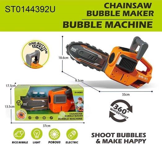 chain saw bubble maker machine