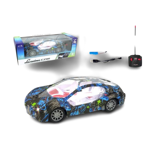 RC Luxurious Graffiti Sports Car – 1:12 Scale