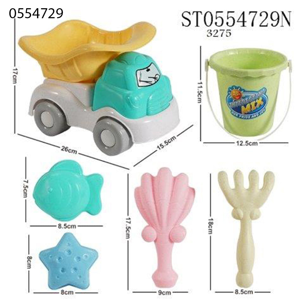 truck beach toy with bucket