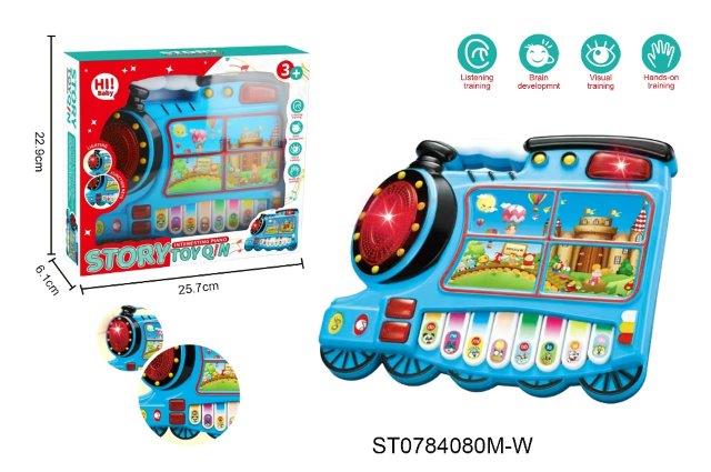 Story Toy Qin Interactive Musical Train Piano