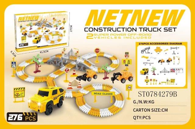 NetNew Construction Truck Track Set - 276 Pcs