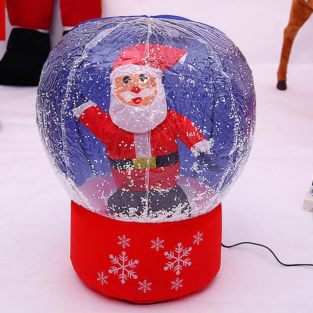Inflatable Santa Snow Globe