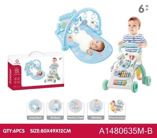 Baby Walker & Gym 2-in-1