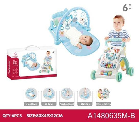 Baby Walker & Gym 2-in-1