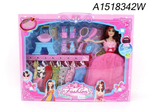 beauty girl doll hairdresser set