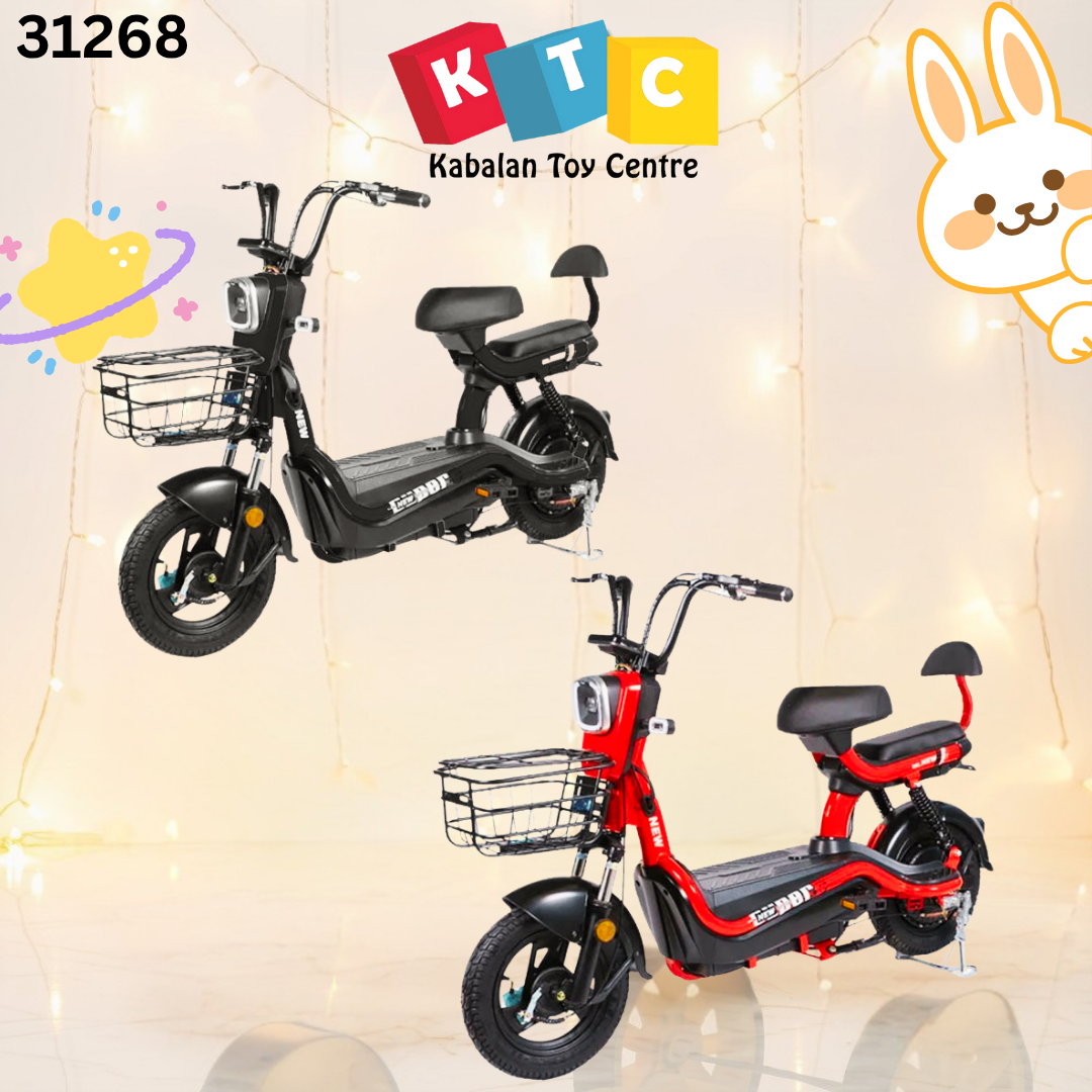 two-seater urban electric moped scooter
