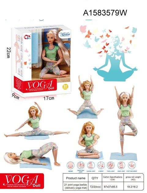 yoga beauty girl dolls