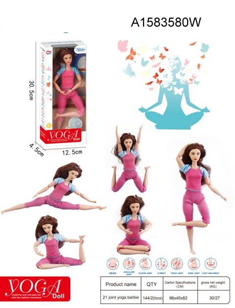 yoga beauty girl dolls