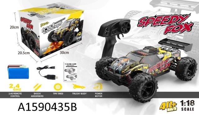 Speedy Fox RC Car 1:18 Scale – 40+ Km/h