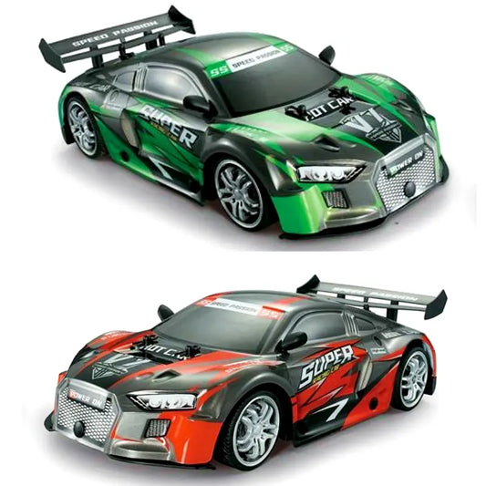 Remote Control Car, 1/14 Scale RC Car High Speed 18Km/h, 2.4Ghz RC Rally With Led Light Racing Toy Car