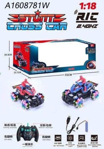 Remote control spiderman stunt buggy
