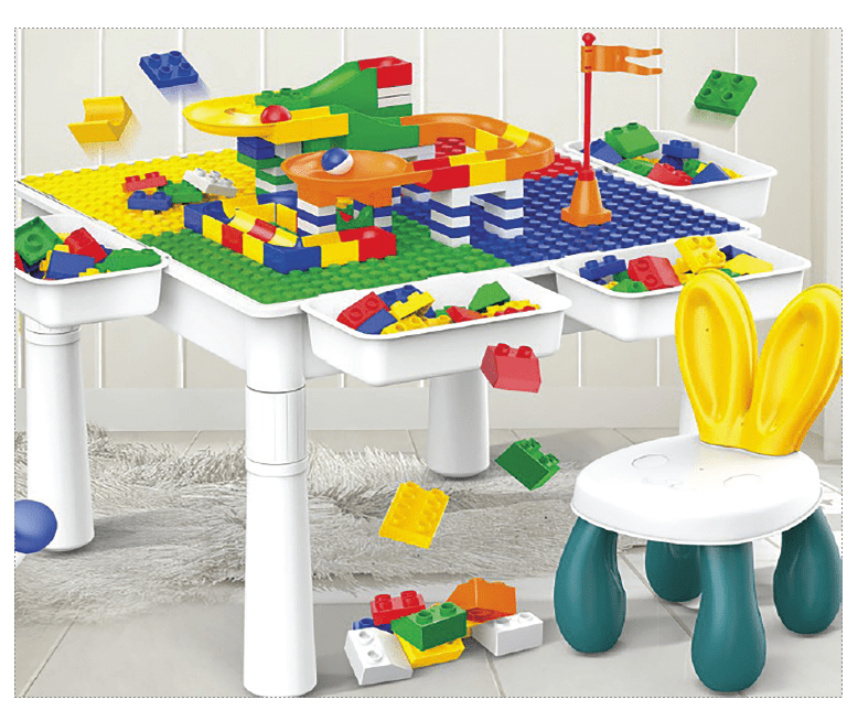 2 in 1 studying and blocks table