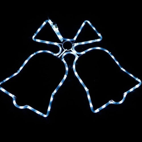 Twin Bell LED Light Decoration – White