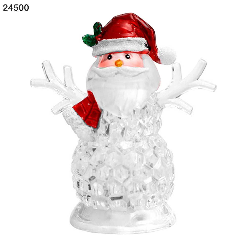LED Crystal Santa Claus Ornament