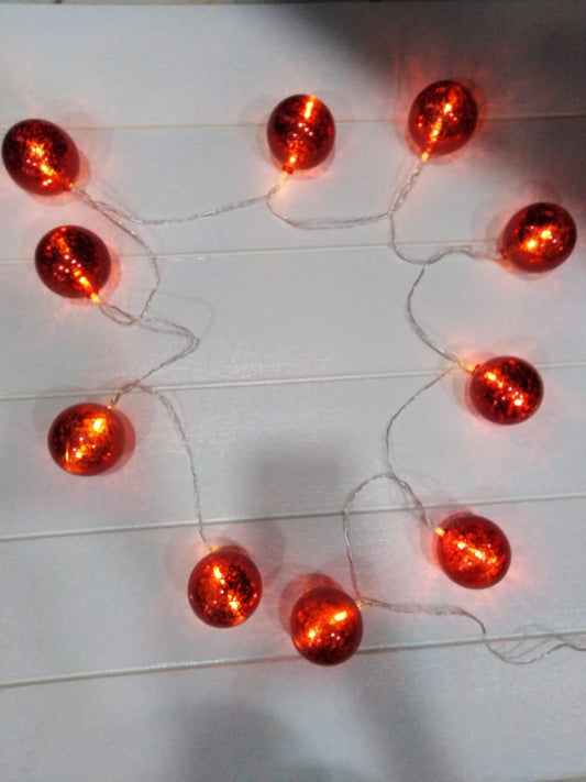 Red Ball LED String Light