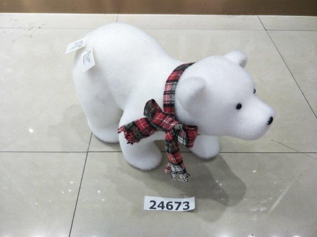 Polar Bear with Scarf Christmas Decoration