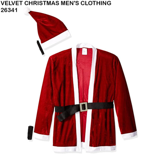 Velvet Santa Suit for Men