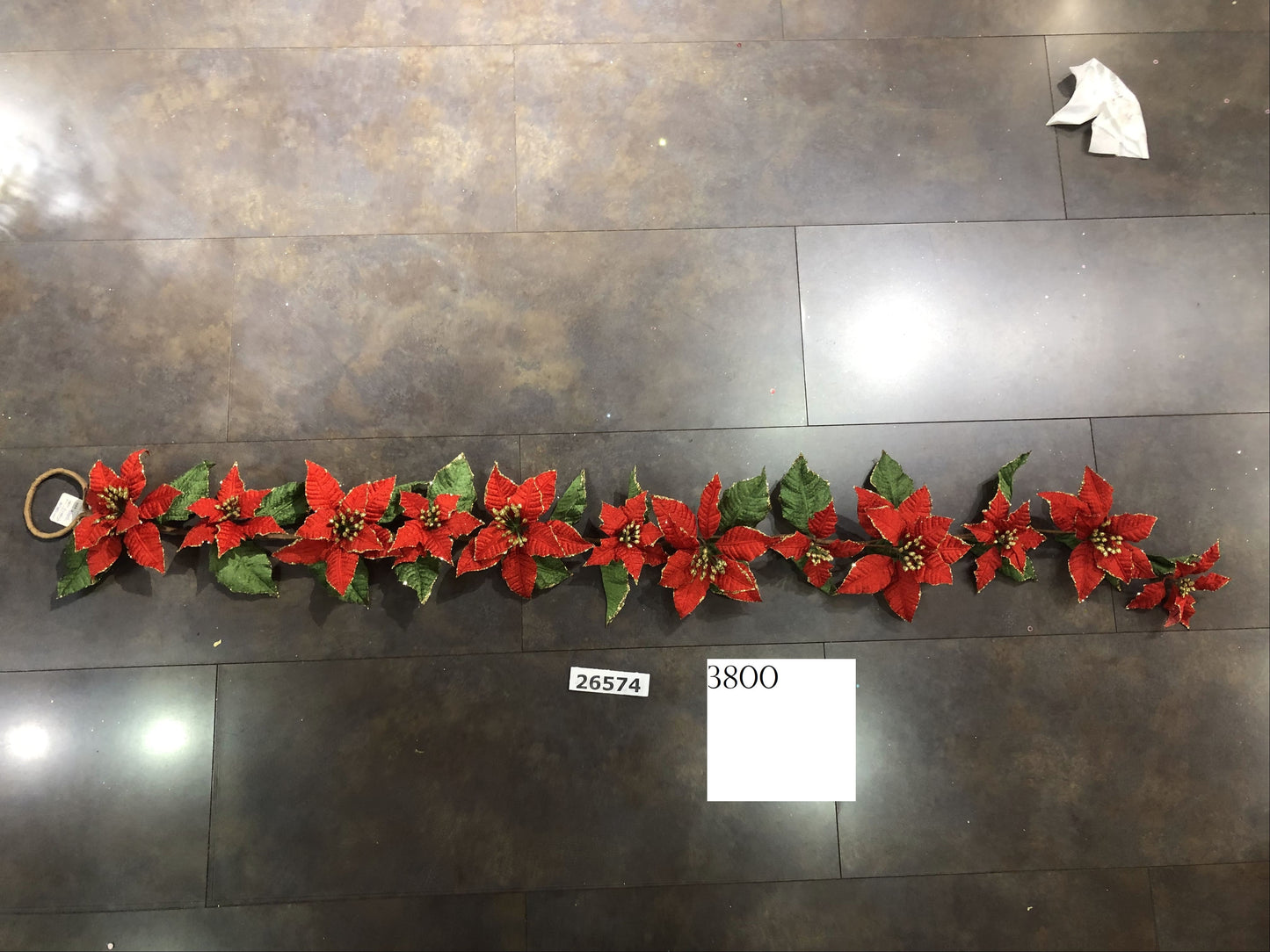 72 cm Red Poinsettia Christmas Garland