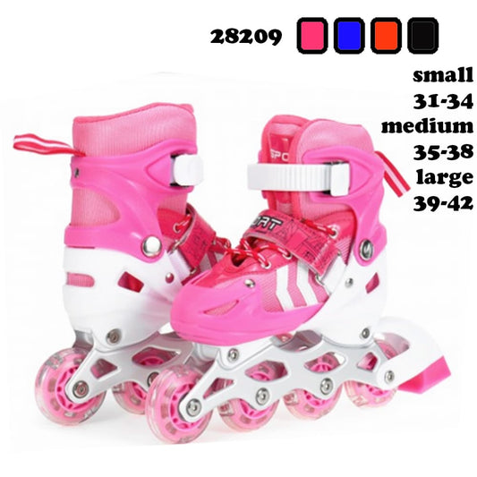 Adjustable Inline Roller Skates – Sizes 31–42