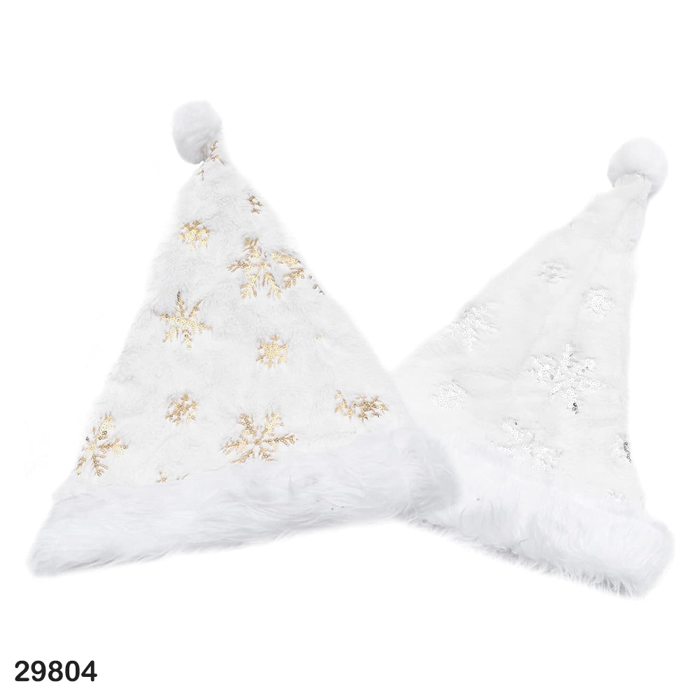White Snowflake Christmas Hat