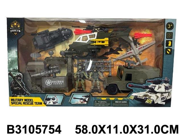 Special Rescue Team Military Set – Helicopter & Vehicle