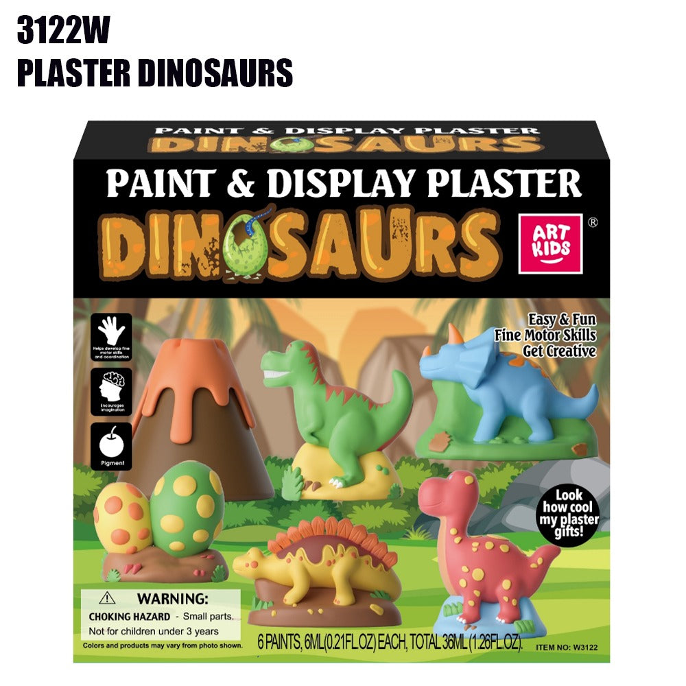 Plaster Dinosaurs Paint & Display Set