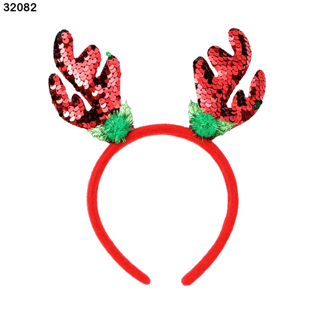 Sequin Reindeer Antler Headband