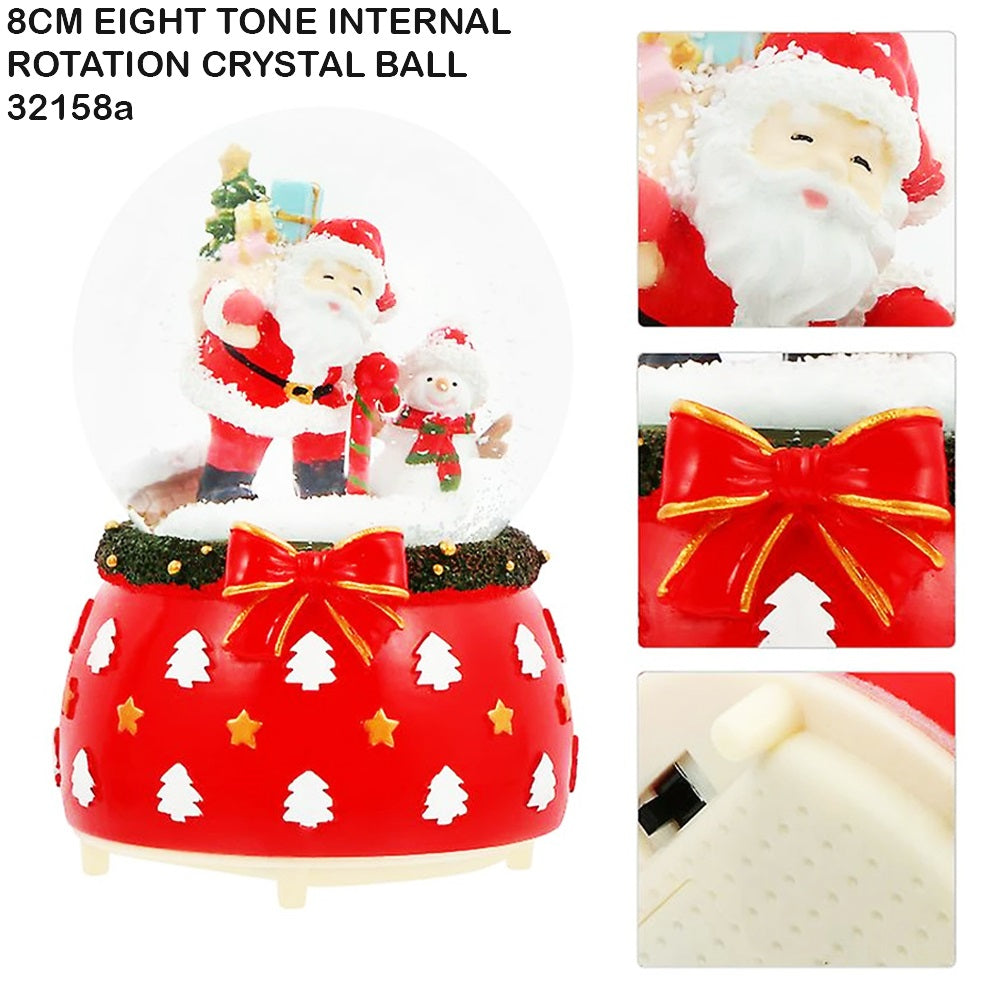 8cm Eight-Tone Internal Rotation Crystal Ball