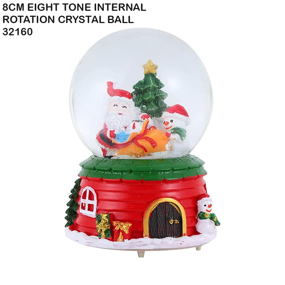 8cm Eight-Tone Internal Rotation Crystal Ball