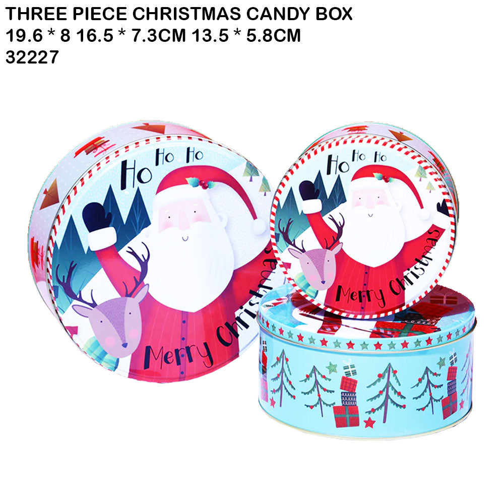 Three-Piece Christmas Candy Box