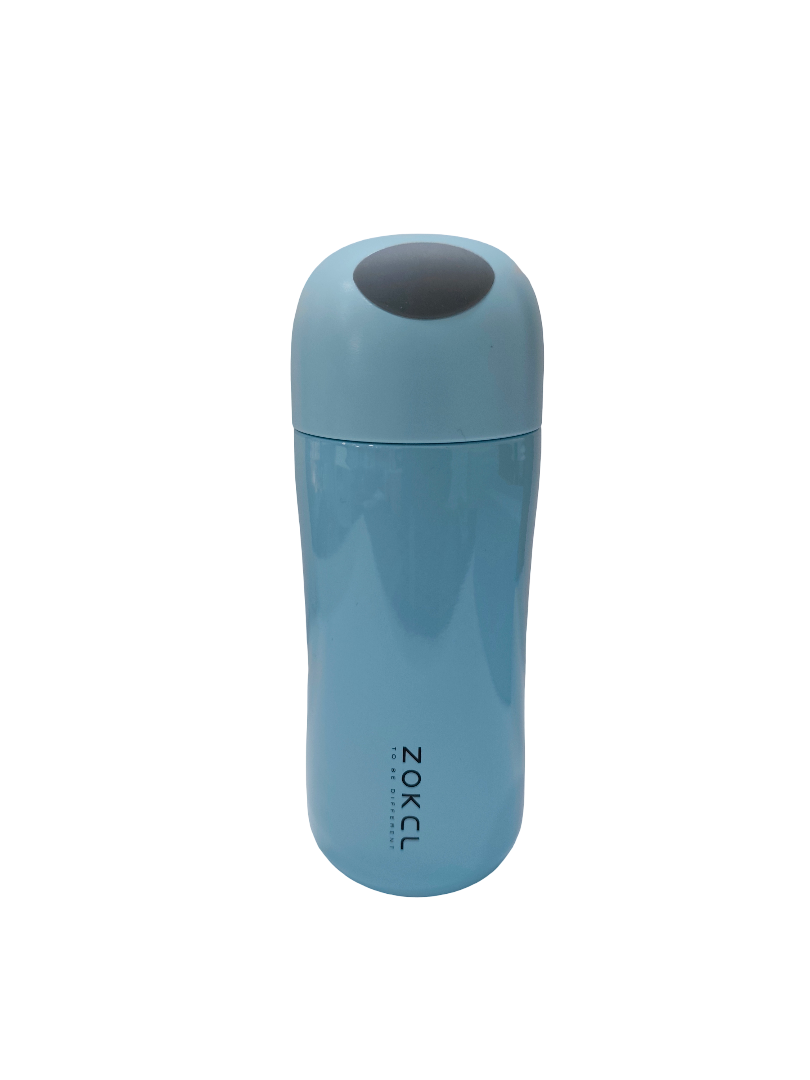 Blue Travel Tumbler with Handle