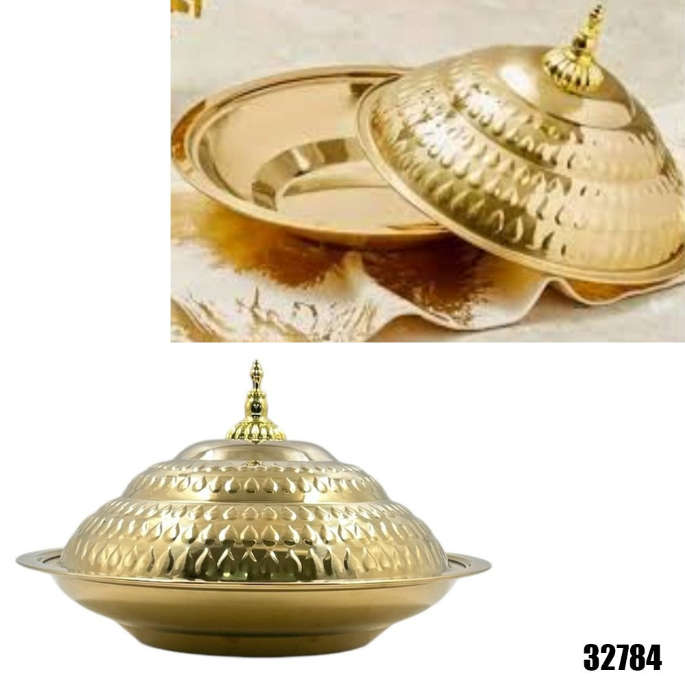 Gold Ramadan Serving Dish