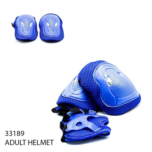 Adult Protective Helmet & Pads – Blue Set