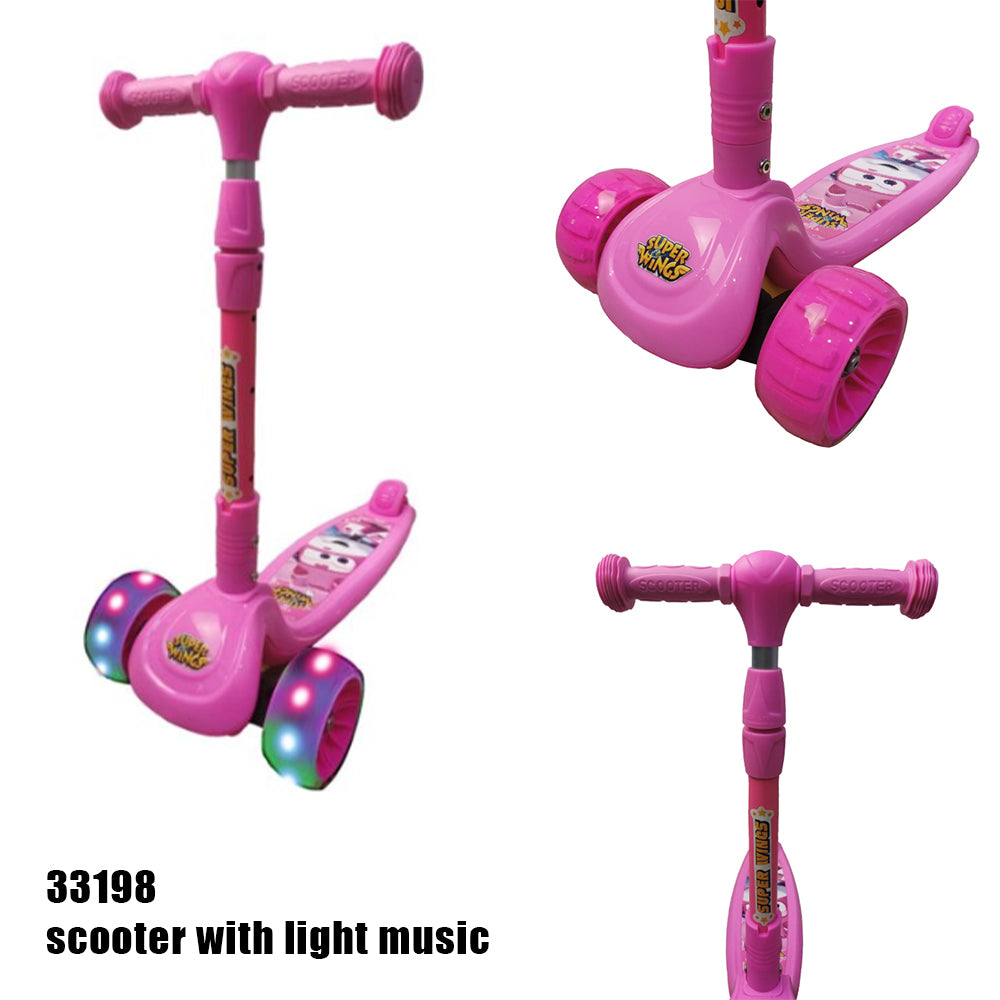 scooter with light and music