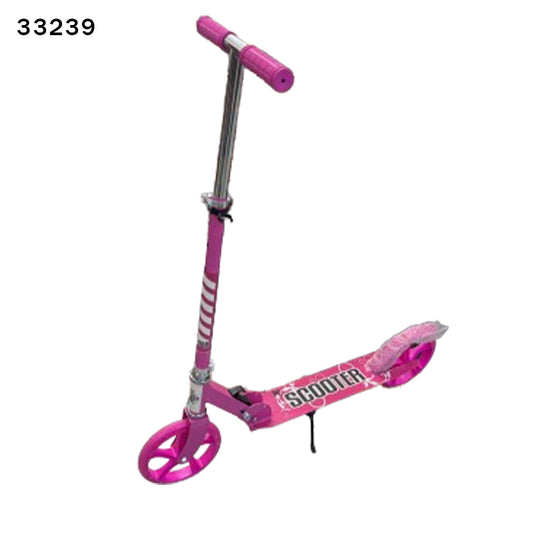 Pink Foldable Kick Scooter – Adjustable Height