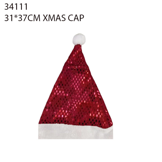 31×37cm Sequin Christmas Cap