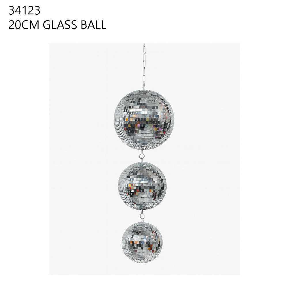 20cm Hanging Glass Mirror Ball