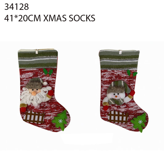 41×20cm Christmas Stocking – Santa