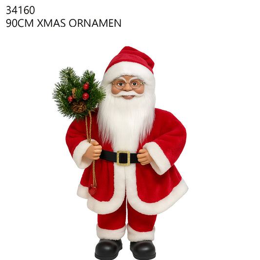 90cm Red Santa Figurine