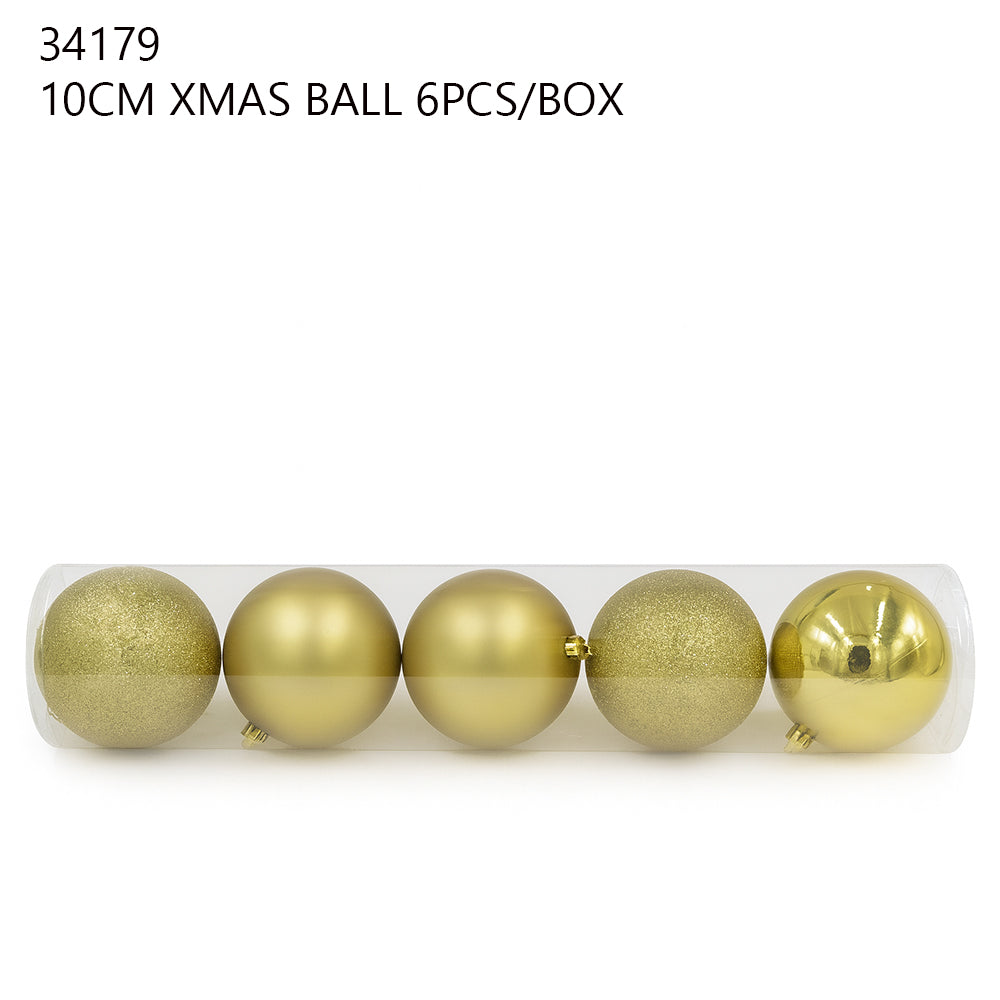 10cm Christmas Balls (6pcs/Box)
