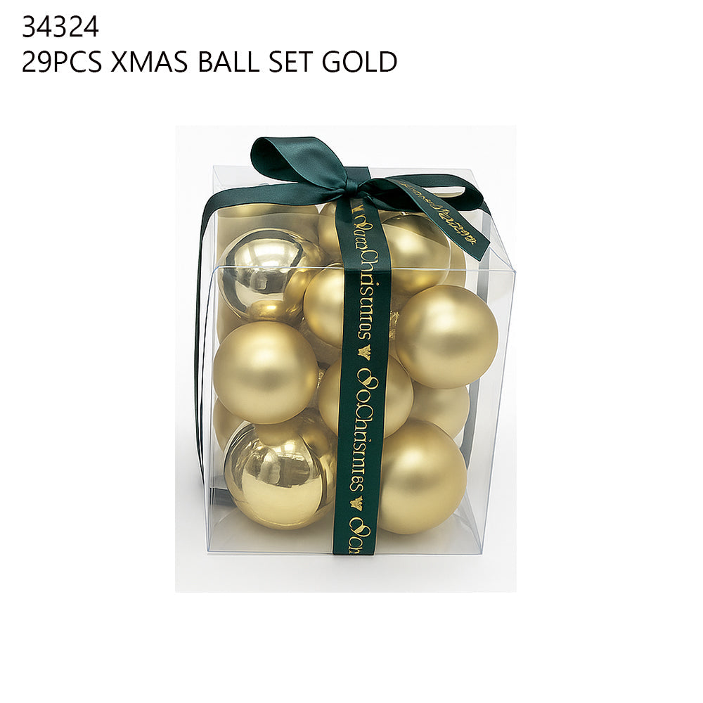 29PCS Christmas Ball Set – Gold