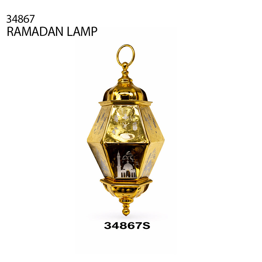 Hanging Gold Ramadan Lamp
