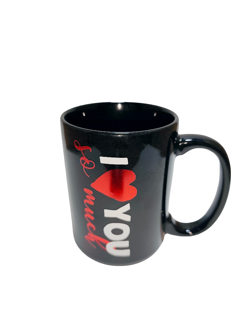 I Love You Ceramic Mug – Black