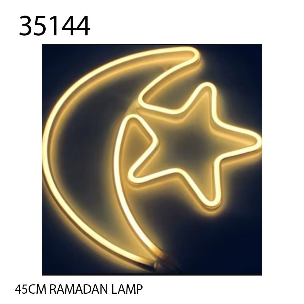 Ramadan Moon & Star Neon Lamp 45cm