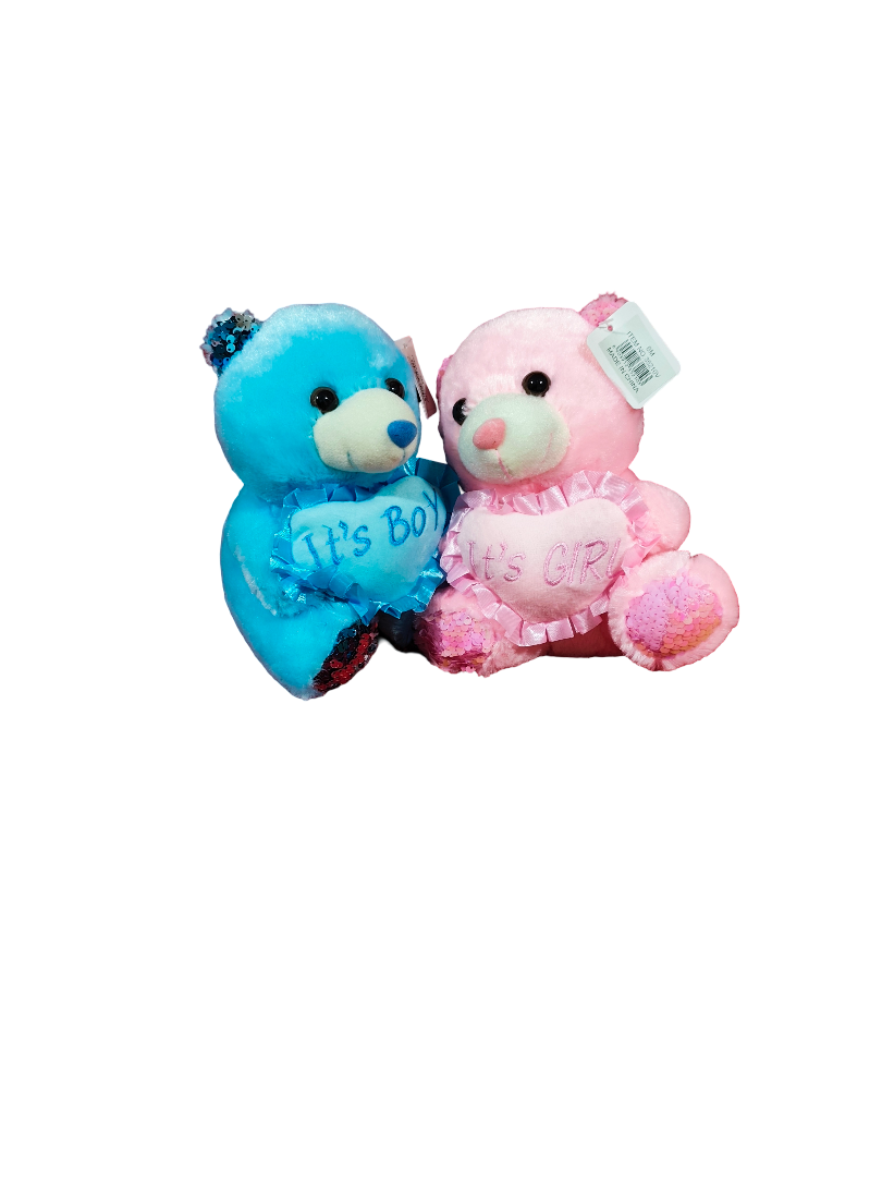 It’s a Boy & It’s a Girl Teddy Bears Plush Set