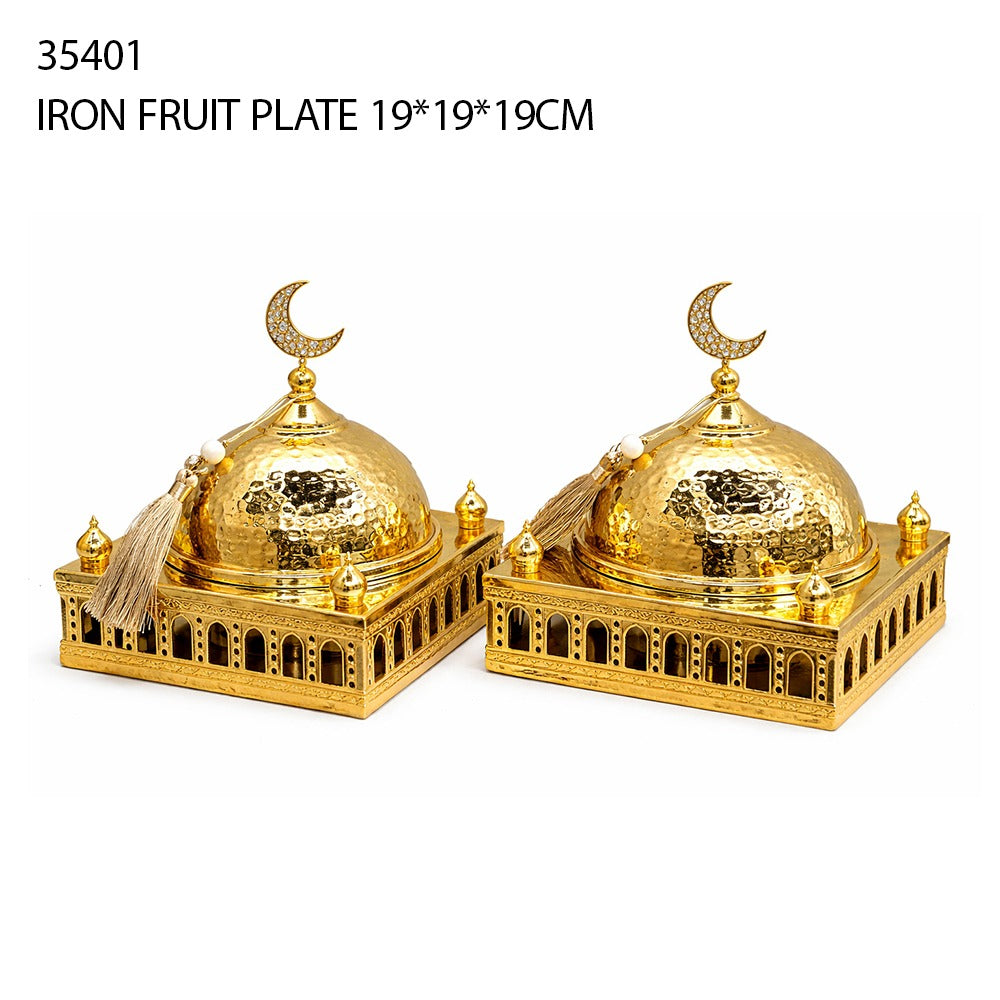 Iron Fruit Plate Square 19×19×19cm